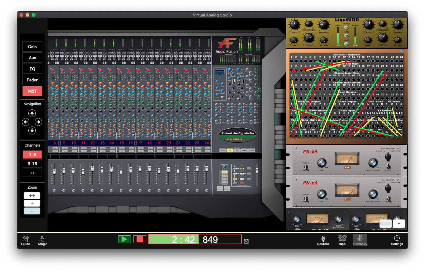 SoundcheckPro studio simulation