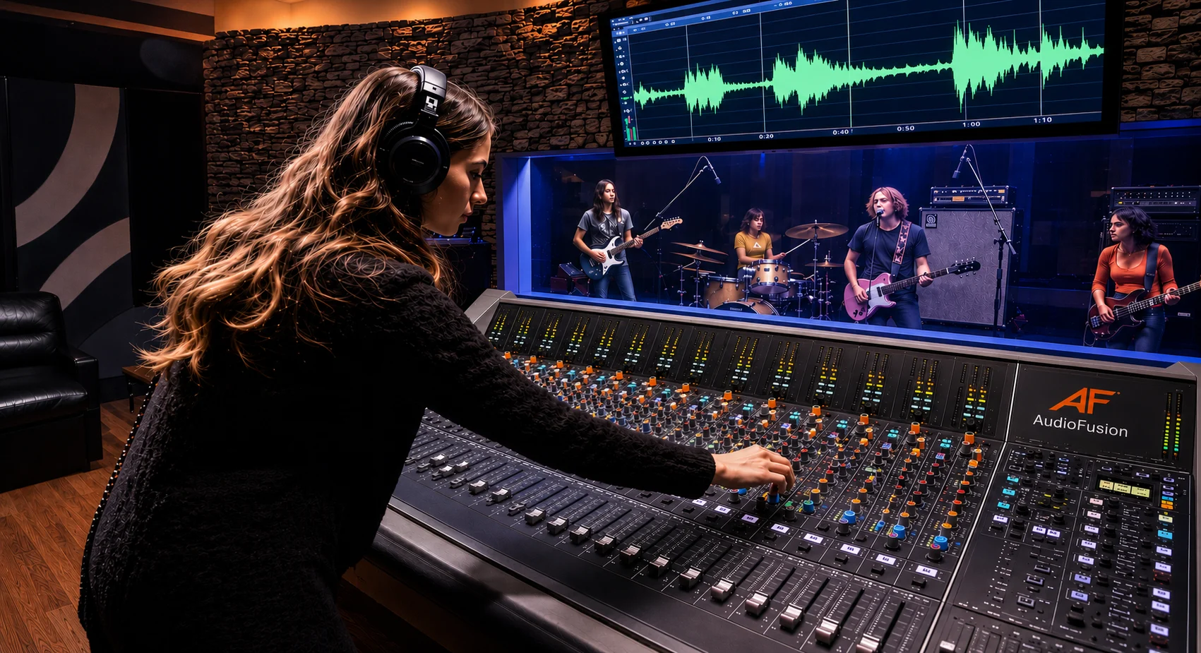 VirtualStudioXR mixing console in 3D